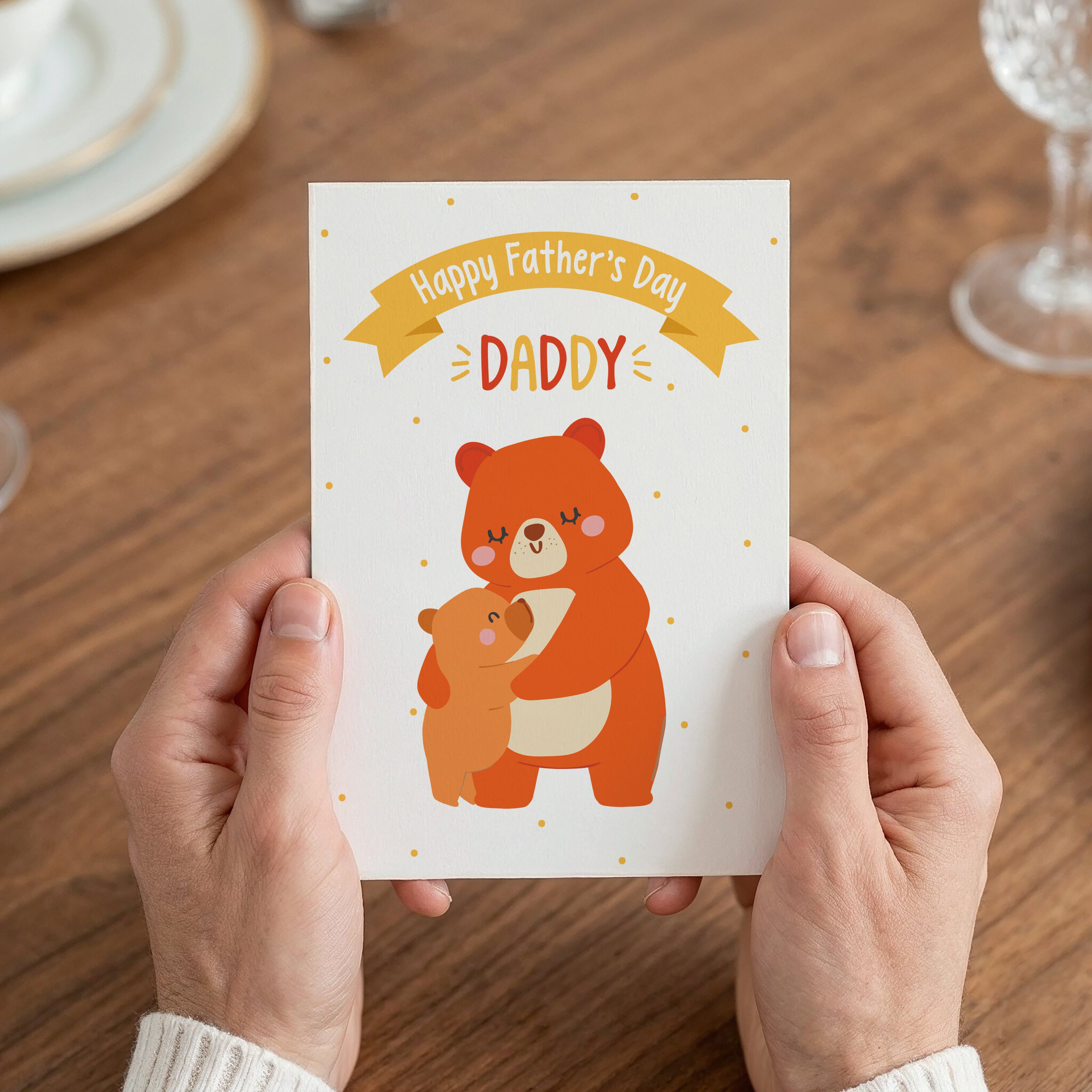 Father's Day Teddy Bear Card