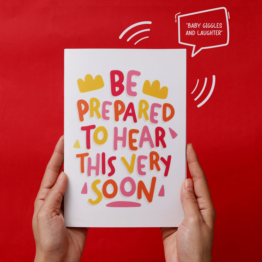 Pregnancy Announcement Audio Card
