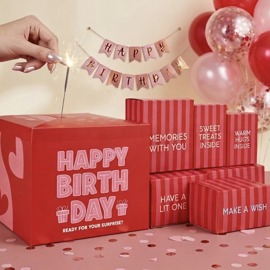 Buy Birthday Explosion Box Online | Gift Hamper – OyeHappy – Oye Happy