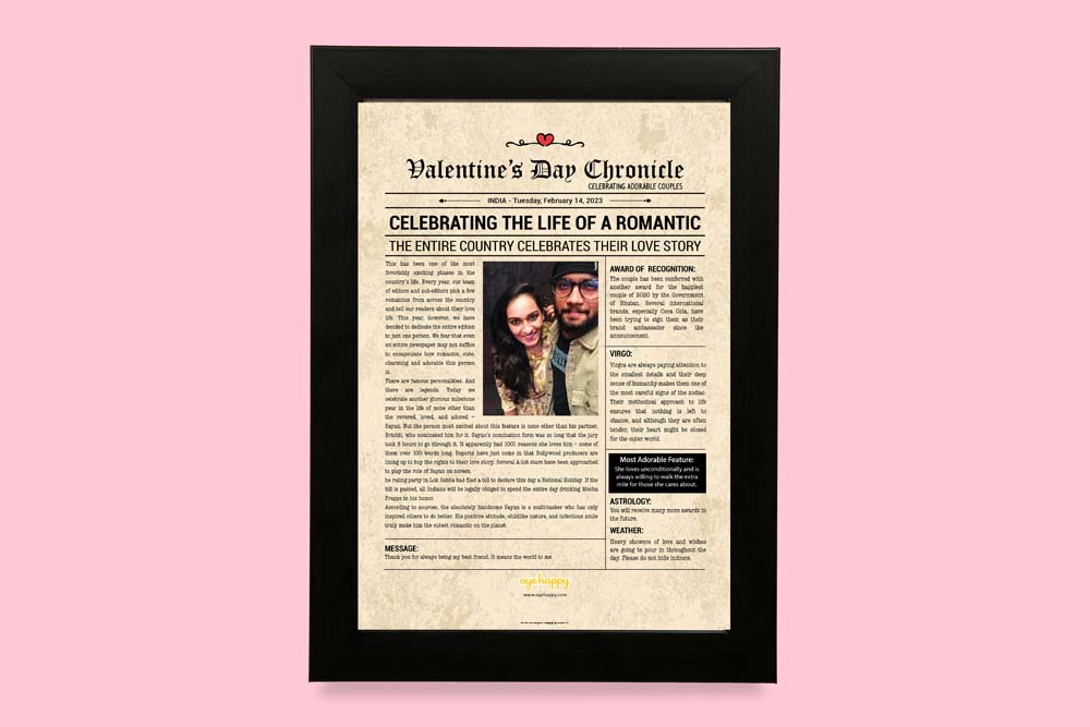 Valentine's Day Article - A3 (29.72 x 41.91 cm)