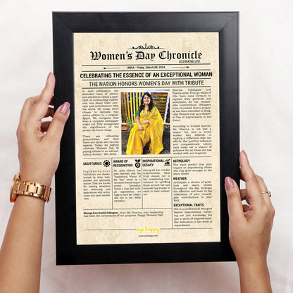 Women's Day Chronicles - A3 With Glass ( 29.72 x 41.91 cm)