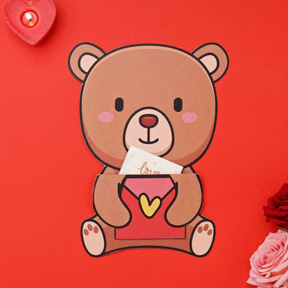 Secret Message Teddy Card