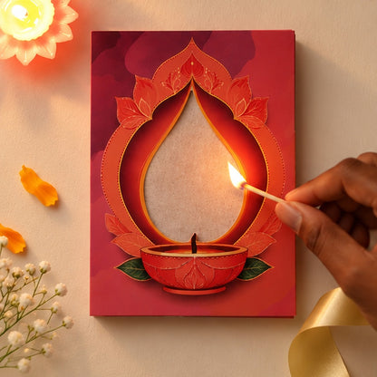 Diya Lighting Card