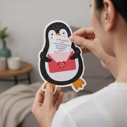 Penguin Cutout Card