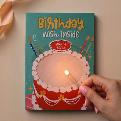 Birthday Hidden Message Fire Card