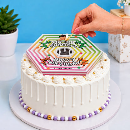 Village Boy Pop-Up Birthday Candle