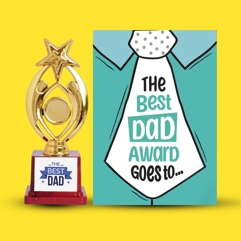 No.1 Dad Mirror Card Combo | Unique Father’s Day Gift – Oye Happy