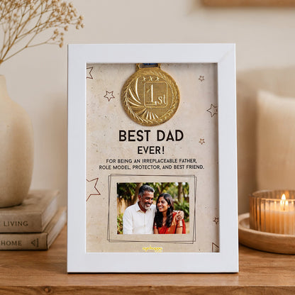Best Dad Custom Medal Frame
