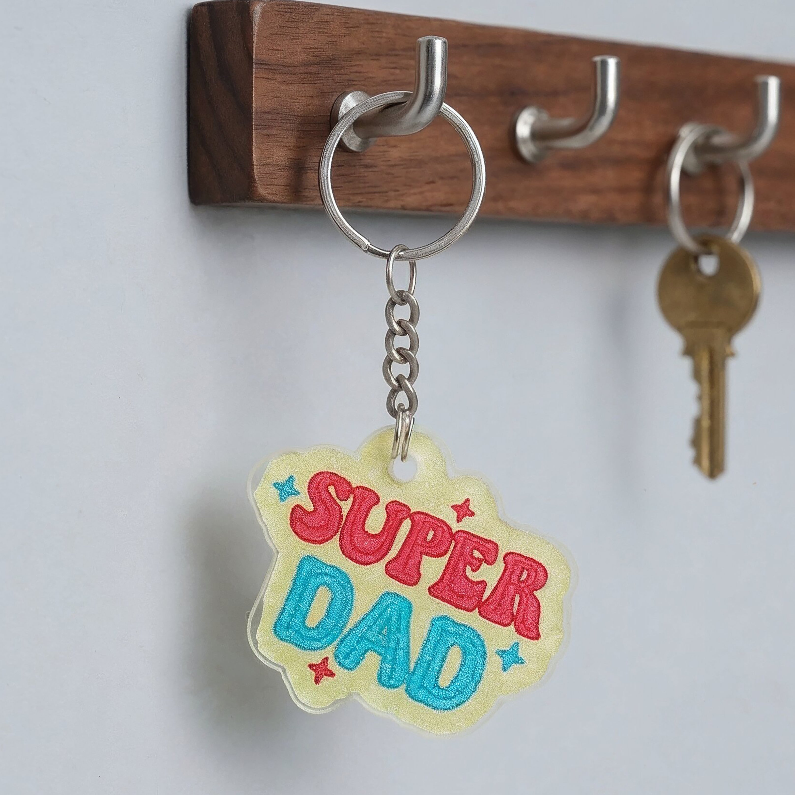 Super Dad Keychain