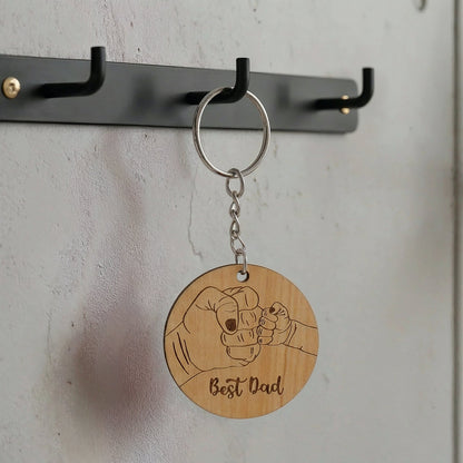 Best Dad Keychain