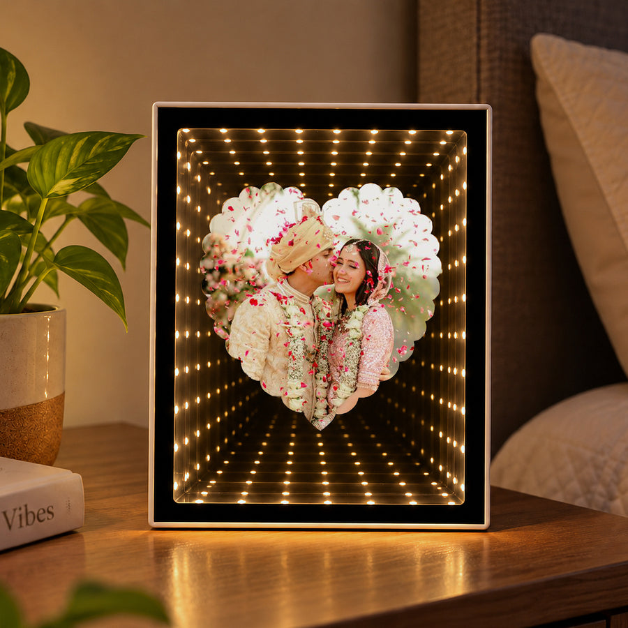 Infinity Glow Heart Frame