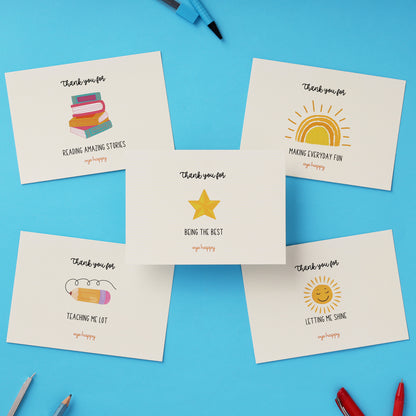 Thank You Teacher Cards (Set of 3)