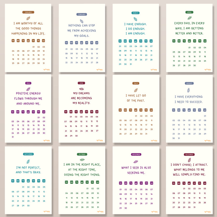 Affirmation Calendar Combo