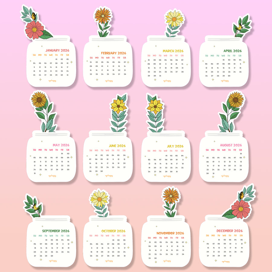 Flower Bouquet Calendar Combo