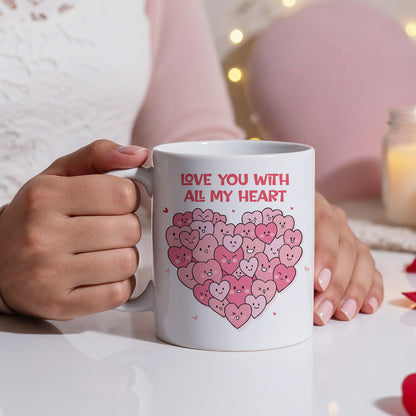Love You With All My Hearts Mug