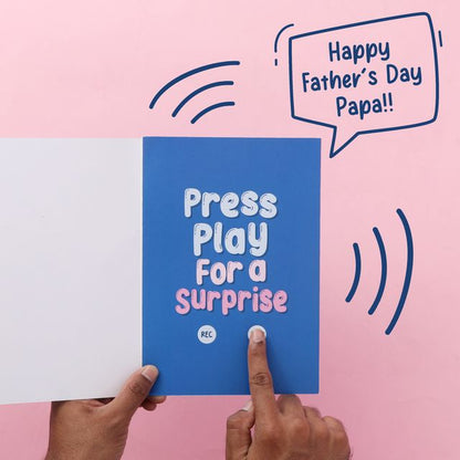 Re-recordable Audio Card for Dad - Father's Day Edition