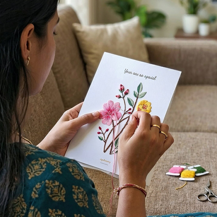 DIY Embroidery Card