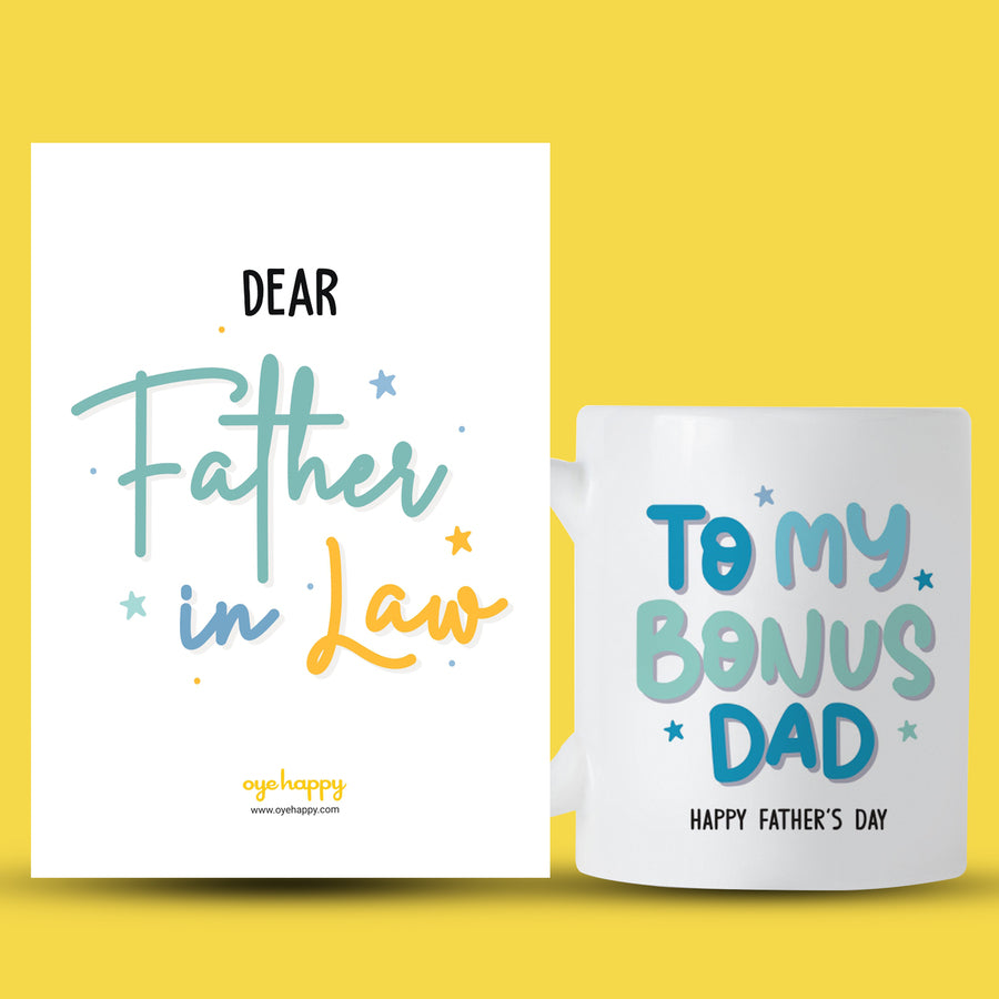 Father-in-law mug & Card Combo