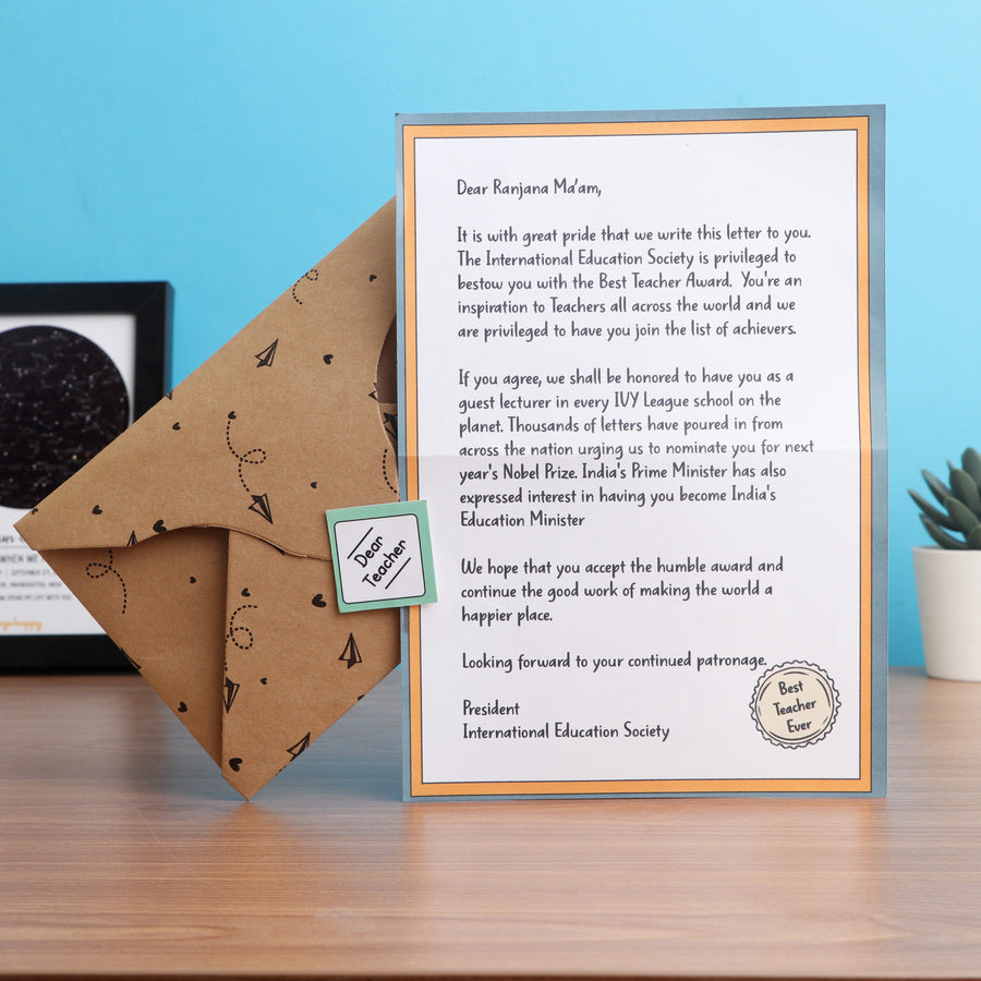 Super Teacher Letter