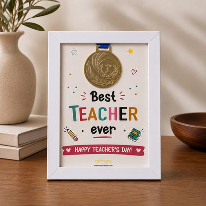 Best Teacher Medal Frame