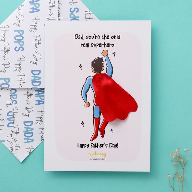 Superdad Cape Card - Father's Day Edition
