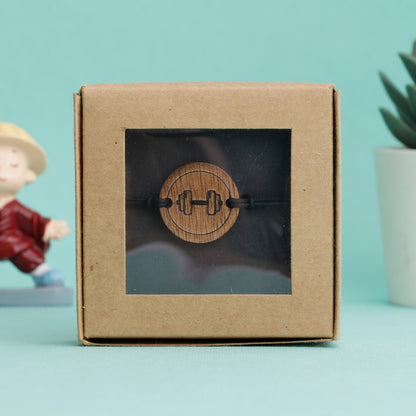 Fitness Wooden Rakhi
