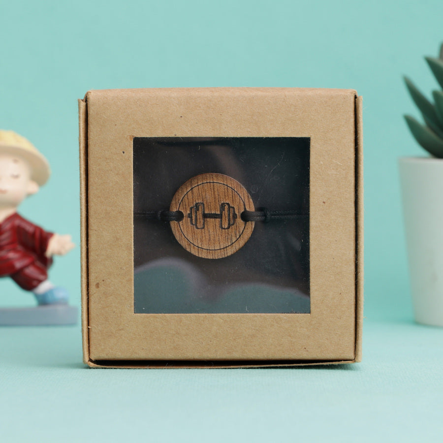Fitness Wooden Rakhi