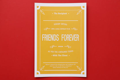 Friendship Contract