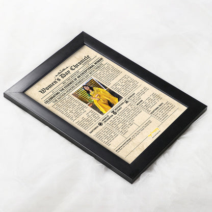 Women's Day Chronicles - A3 With Glass ( 29.72 x 41.91 cm)