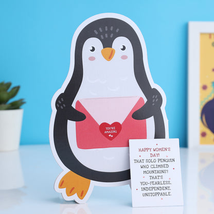 Penguin Cutout Card
