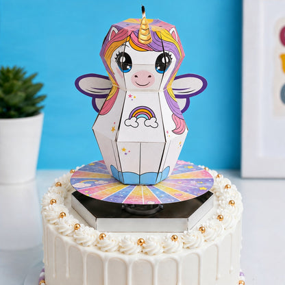 Unicorn Pop-Up Birthday Candle (Set of 2)