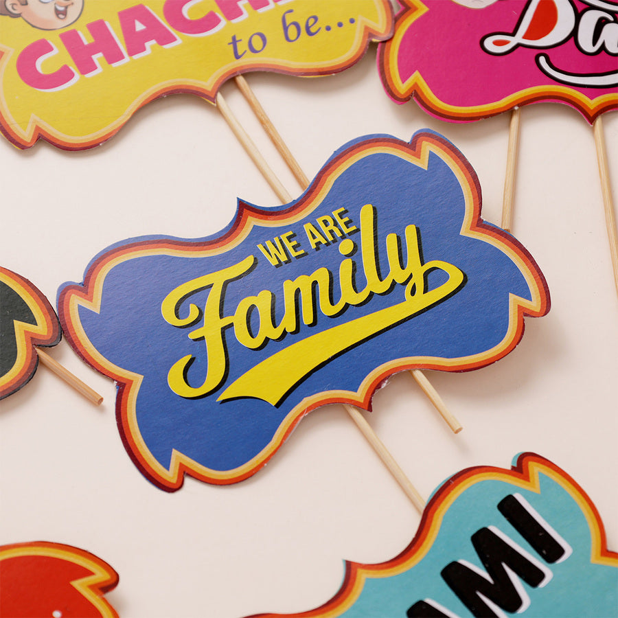 Family-to-be Party Props