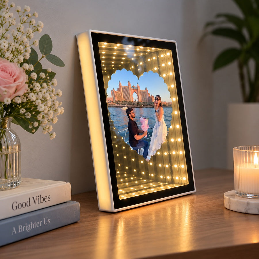 Infinity Glow Heart Frame