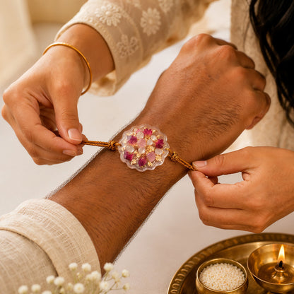 DIY Gemstone Rakhi