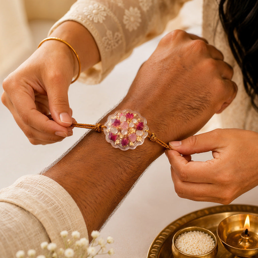DIY Gemstone Rakhi