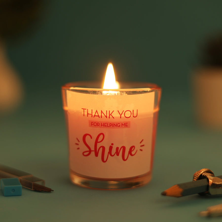Thank You Teacher Candle