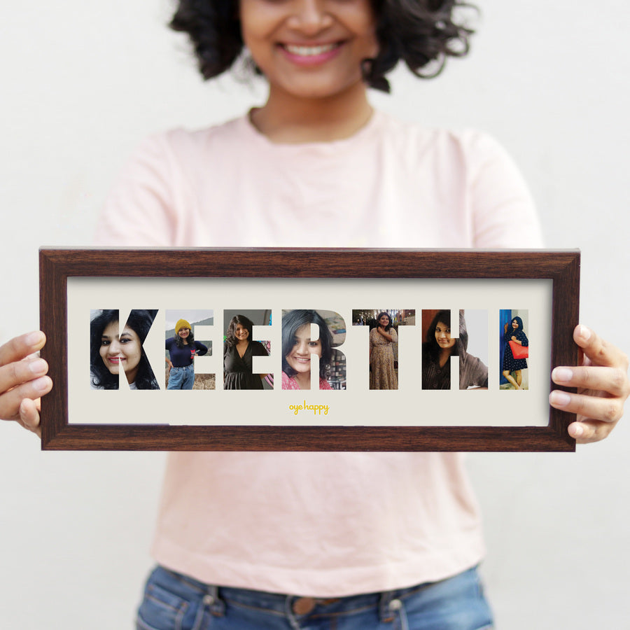 Frame the Name - Personalized Photo Frame Gift – Oye Happy