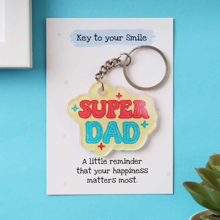 Super Dad Keychain