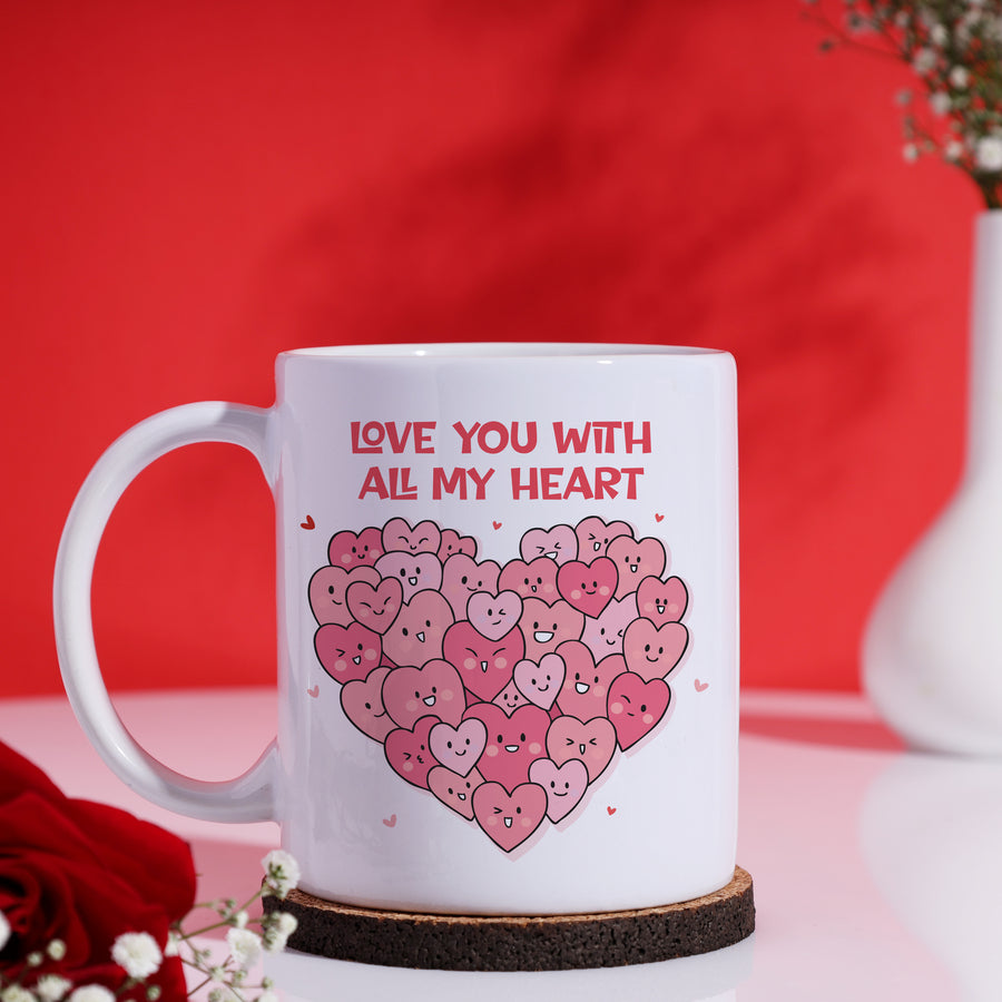 Love You With All My Hearts Mug