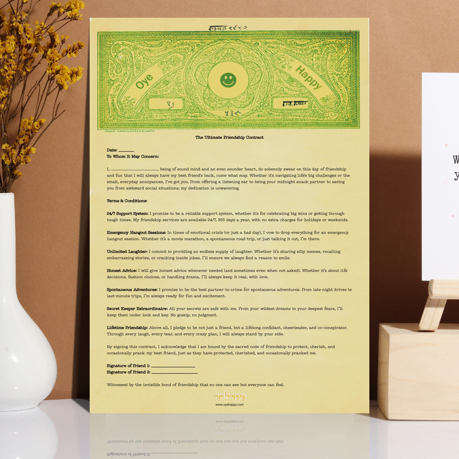 Friendship Day Contract