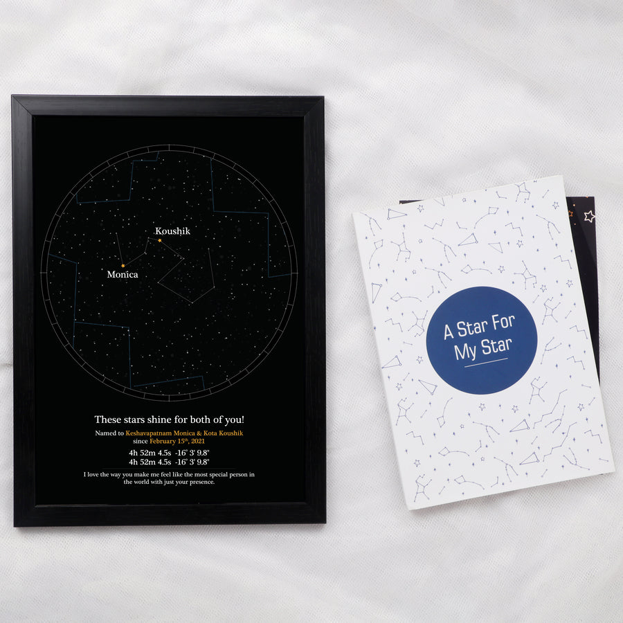 Stars for Couples - A3 With Glass (29.72 x 41.91 cm)