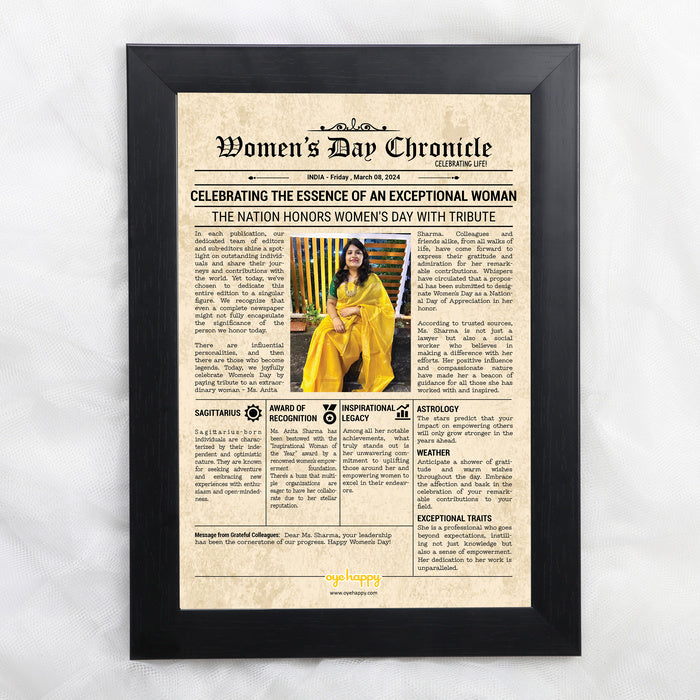 Women's Day Chronicles - A3 (29.72 x 41.91 cm)