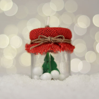 Lit Christmas Jar