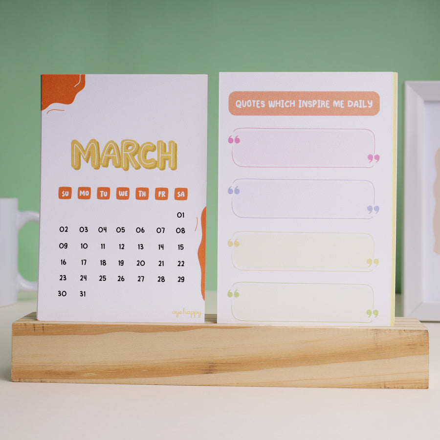 Interactive Wellness Calendar