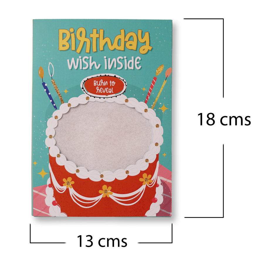 Birthday Hidden Message Fire Card
