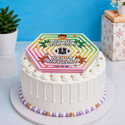Village Boy Pop-Up Birthday Candle