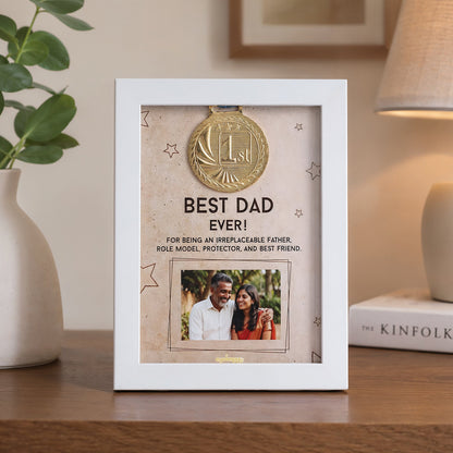 Best Dad Custom Medal Frame