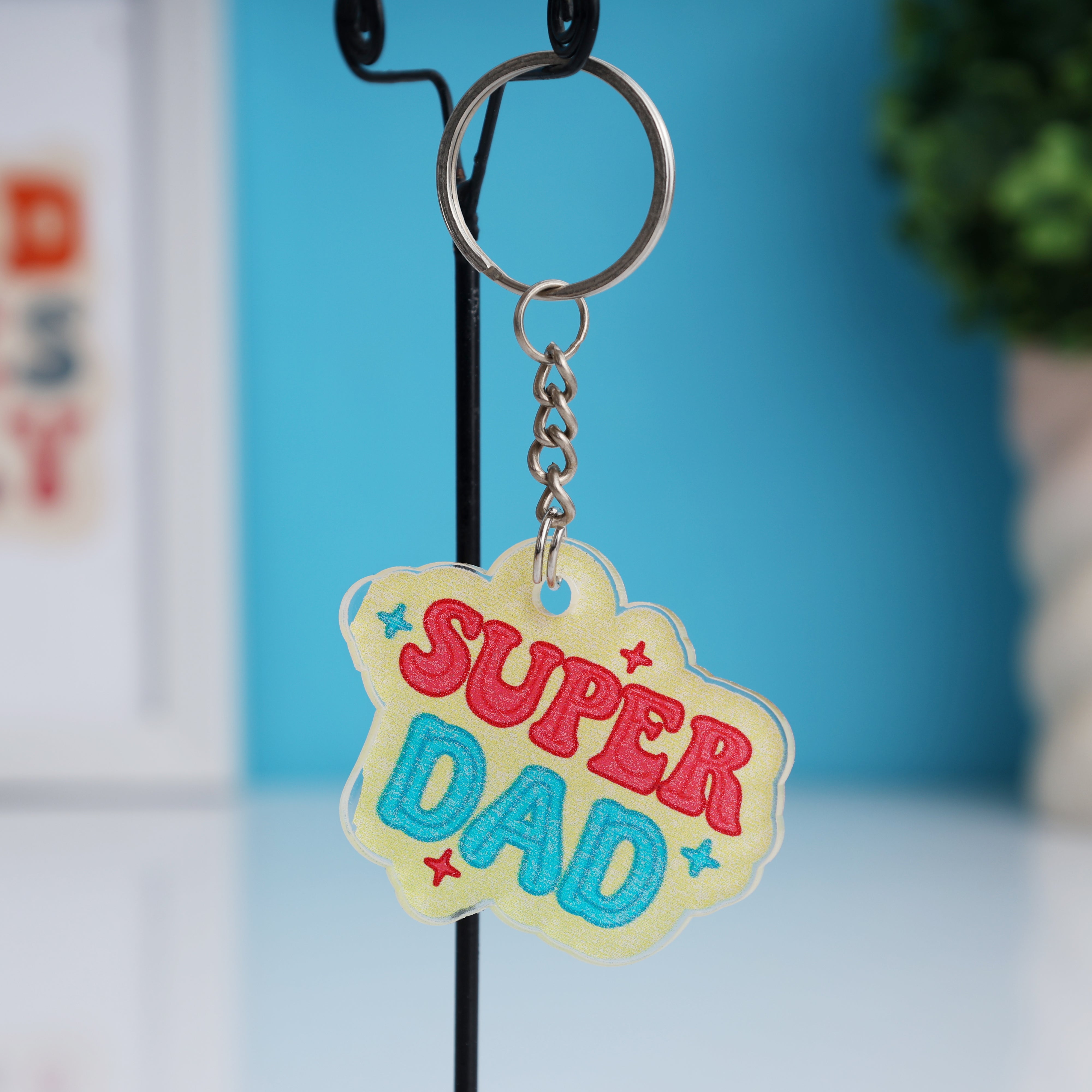 Super Dad Keychain