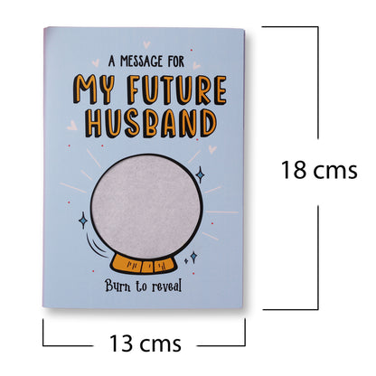 Future Husband Hidden Message Fire Card