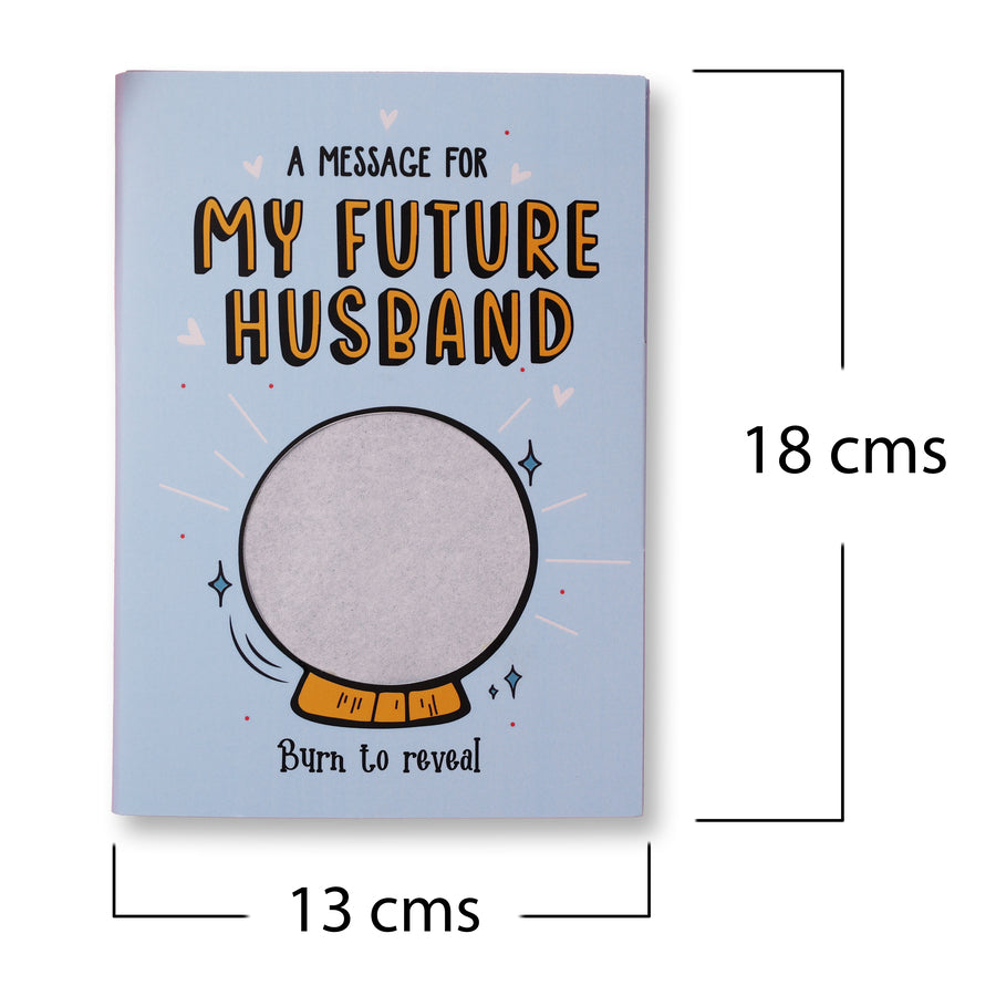 Future Husband Hidden Message Fire Card